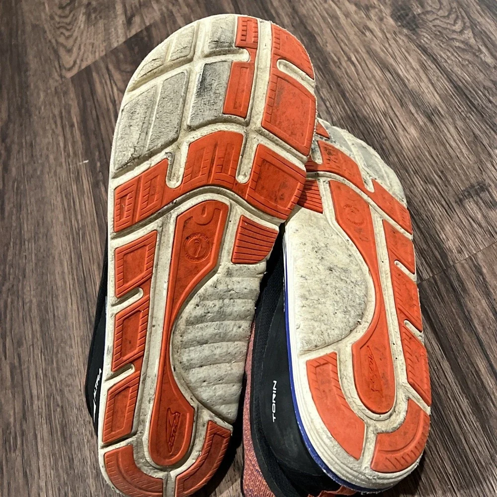 Altra Torin Road Running Shoes Mens Orange Black Sneakers Size 16